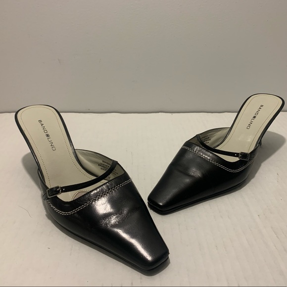 Bandolino Shoes - EUC Bandolino "Herself" Black Leather Mules